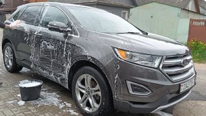 Правильная мойка авто перед полировкой, химическая чистка ЛКП Ford edge.