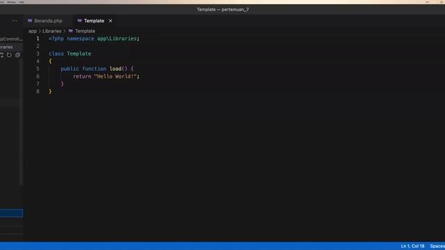 Belajar Library Custom Framework PHP Codeigniter 4 untuk Membuat View Templating Website - Part 1