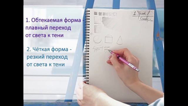 Основы рисунка | Свет и тень, штрихи, рисуем простые фигуры карандашом