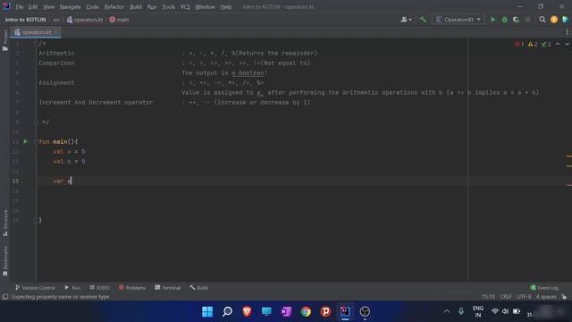 Kotlin Tutorial for Beginners - Kotlin Operators