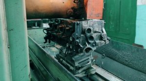 Шлифовка Угловой ГБЦ на синусном магнитном столе. Станок 3Г71М.