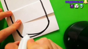 ?Монстрик из бумаги открывающий ротик?