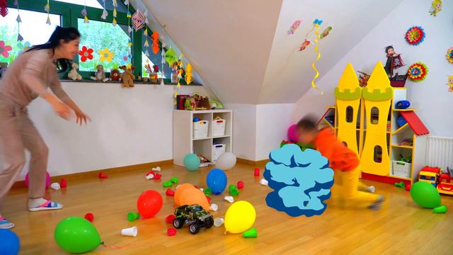 Like Artur играет дома с Машиной. Мама строит пирамиду. смотреть онлайн