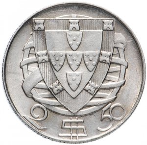 Монеты мира. Монеты Португалии.2,5 эскудо Португалии.2.5 Escudo Portugal. Нумизматика. Startup-101