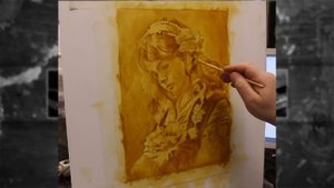 Синтетический холст для живописи. Интересные эксперименты.