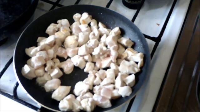 Пирог киш с курицей и грибами. смотреть онлайн