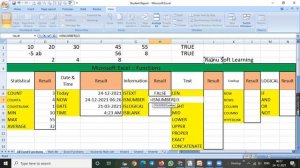 45 Days : Day 18 : MS Excel (Part-4) : Different types of functions