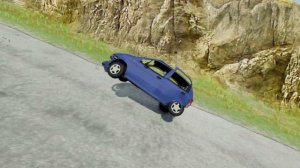 Small Cars VS Huge Trucks Downhill Race. BeamNG.Drive Sect