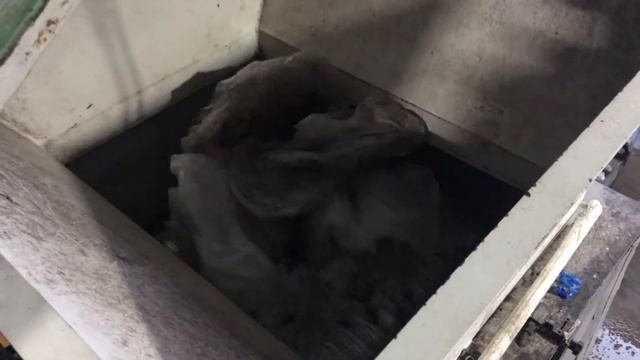 Дробление отходов шредером