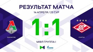МФЛ. Локомотив - Спартак. 23-й тур. Группа I. Обзор