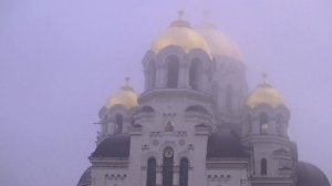 Соборная площадь днём и ночью (Новочеркасск)