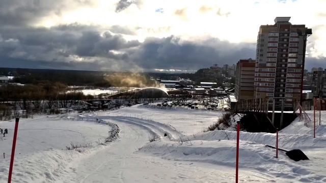 Зима в городе Кирове.