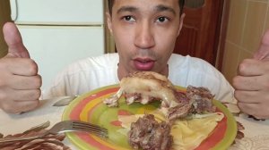 МУКБАНГ ДОМАШНЯЯ ЕДА ?БЕШБАРМАК  ♥️ MUKBANG BESHBARMAK | ASMR