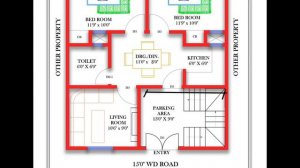 25 X 29 HOUSE PLAN // 80 GAJ ME HOUSE PLAN // 3 BHK PLAN