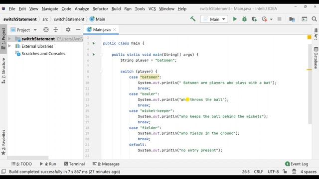 Tutorial 21 : Switch Statement смотреть онлайн