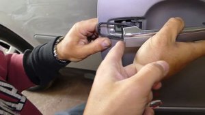 MERCEDES CLK W208 EXTERIOR DOOR HANDLE REMOVAL REPLACEMENT CLK230 CLK320 CLK430 CLK200