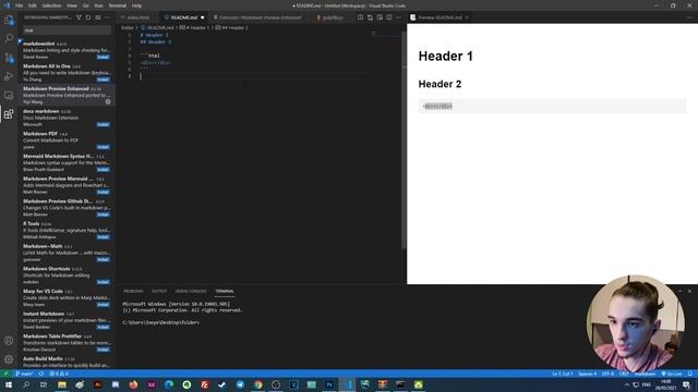 Оформления файла README md. Markdown синтаксис. смотреть онлайн