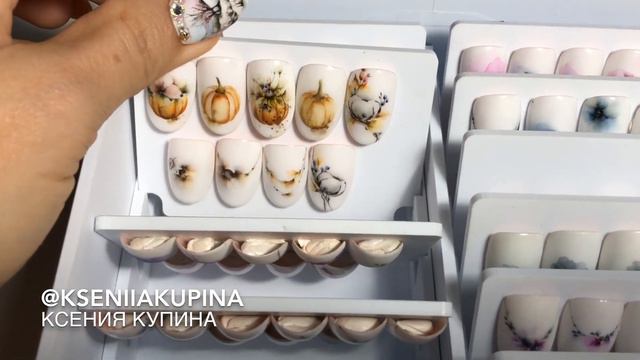 Watercolor nail art. Treasure house. Ksenia Kupina смотреть онлайн