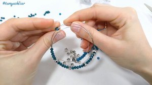 Браслет из бусин на МЕМОРИ ПРОВОЛОКЕ / DIY bracelet / BeebeeCraft