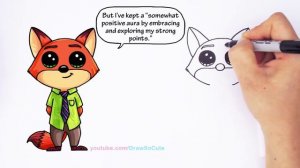 How to Draw Disney Zootopia Fox Nick Wilde step by step Cute