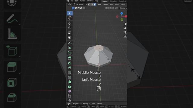 How to modeling an Umbrella in Blender | Beginner Tutorial