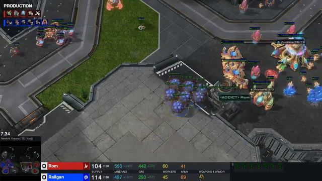 StarCraft 2 - ZvP 2 Base Swarmhost Allin vs Archon Drop смотреть онлайн