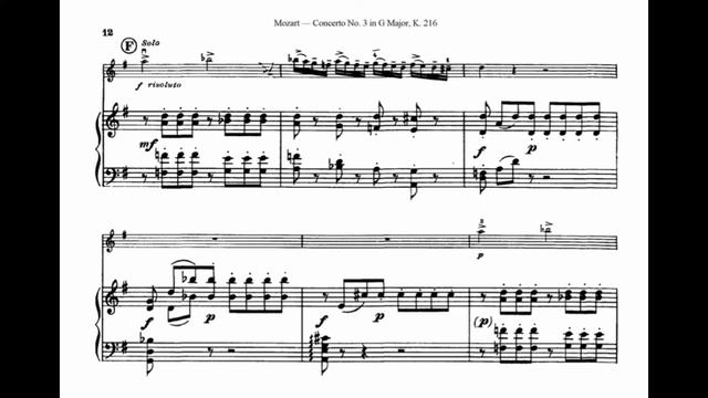 Mozart violin concerto G-dur 1mvt playback ♩ = 90 piano part смотреть онлайн