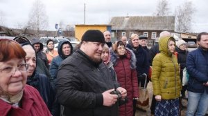 Открытие памятной доски строителю храма в д.Бурцево