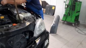 Замена мотора дворника ML 320 W 163 кузов.