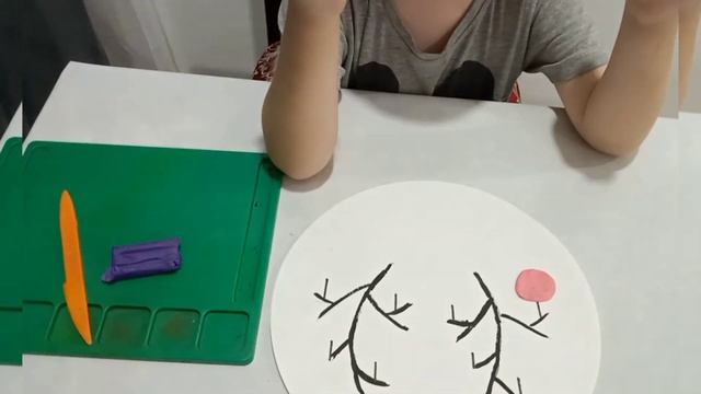 поделка на новый год из пластилина в садик. ???самая красивая и легкая поделка #пластилин #поделки смотреть онлайн