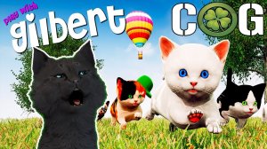 Play with Gilbert ☘ Поиграй с Гилбертом ☘ и Клевером ☘ выживание Кота