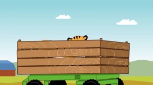 Песни для детей - Едет трактор - Мультик про машинки