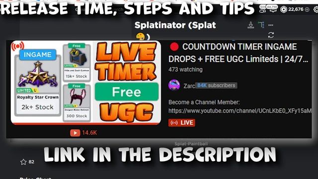 *10K COPIES* How to Get The Splatinator Free Ingame UGC Item! (Roblox Ingame Limiteds) смотреть онлайн