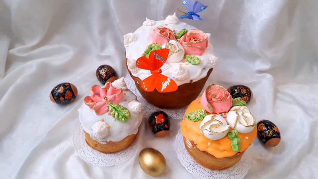 Куличи с орехами и шоколадом #кулич #пасха смотреть онлайн