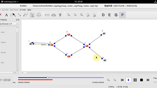 How to create an OSPF (Open Shortest Path First) Routing topology in EstiNet Simulator смотреть онлайн