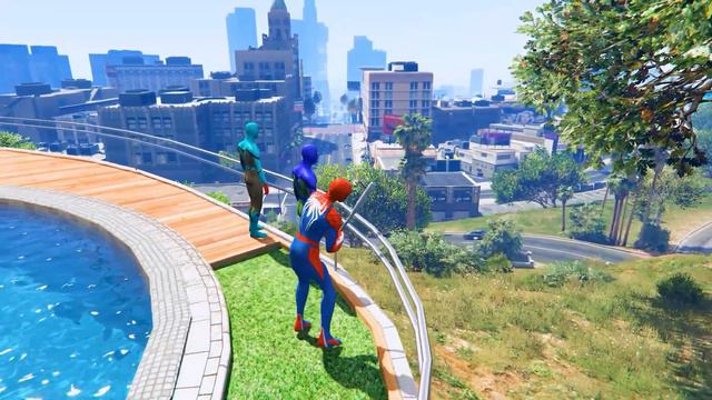 Gta v Crazy Ragdoll Rainbow Spiderman vs Ultimate Spiderman #ragdolls #gta #spiderman смотреть онлайн