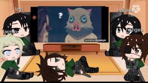 aot reacts to the trio/demon slayer[enjoy!