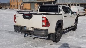 Toyota Hilux (2021+) задняя  дуга в кузов , окантовка заднего бампера  металл нержавейка