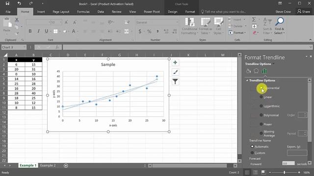 Excel - Scatter Plot, Trend Line, & Correlation Coefficient (Linear Regression) смотреть онлайн