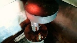 Горение печи на отработке