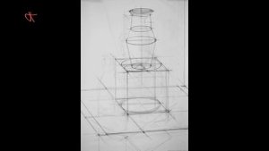 Методика конструктивного рисунка натюрморта из предметов быта формы вращения