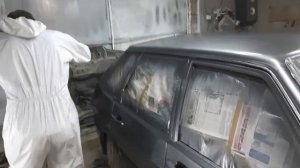 Полная покраска ваз 2114 2 часть