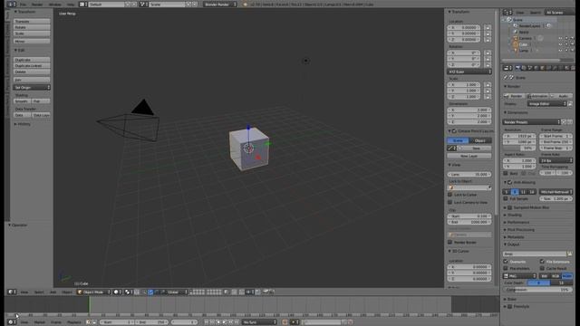 Общий обзор интерфейса Blender
