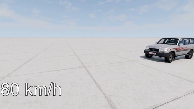 TOYOTA TANK vs TOYOTA LC 80! 150 Km/H CRASH TEST! - BeamNg Drive