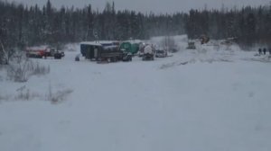 Строительство зимней автодороги Красноселькуп  Южнорусское месторождение