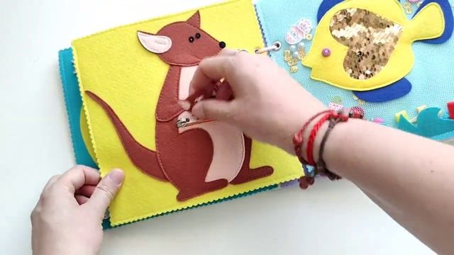 Развивающая мягкая книжка из фетра для самых маленьких. Quietbook felt baby