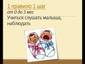 «Ранний возраст – это серьезно  Развитие ребенка от рождения до одного года»