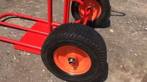 Двухколесная тележка с дополнительной полкой на широких колёсах Антипрокол