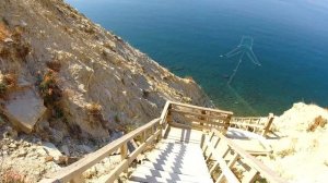 Лестница к морю 400 ступенек | Спуск видео | Как добраться до 400 ступенек (Анапа - Супсех)