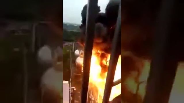 China Handan   city Chemical plant explosion June 12, 2017